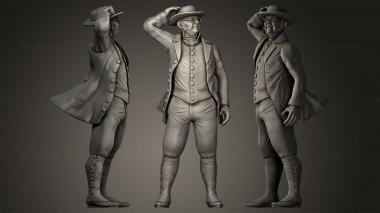 Military figurines Gentleman 3d model